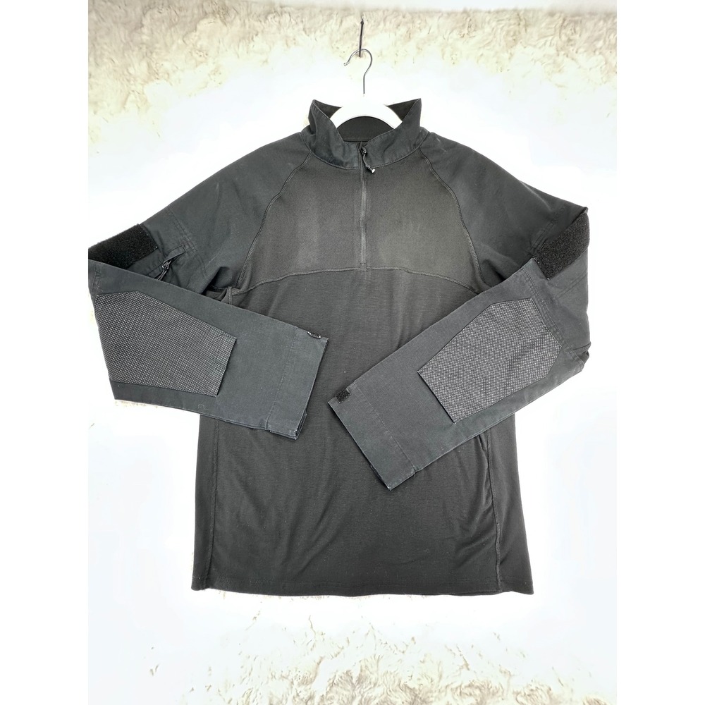 Condor Mens XL Tactical Combat Shirt Black Quarter‎ Zip Ripstop Sleeve 144081